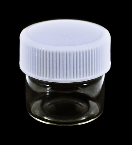 Glass Jar With Plastic Screw Cap - 5ml 144ct
