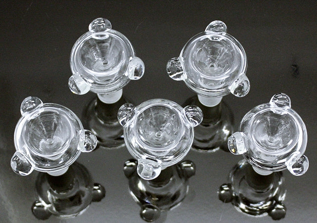 10ct 19mm Clear Glass On Glass Bowl