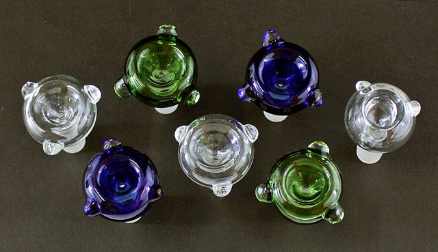 10ct 3" 19mm Glass On Glass Marble Bowl Assortment