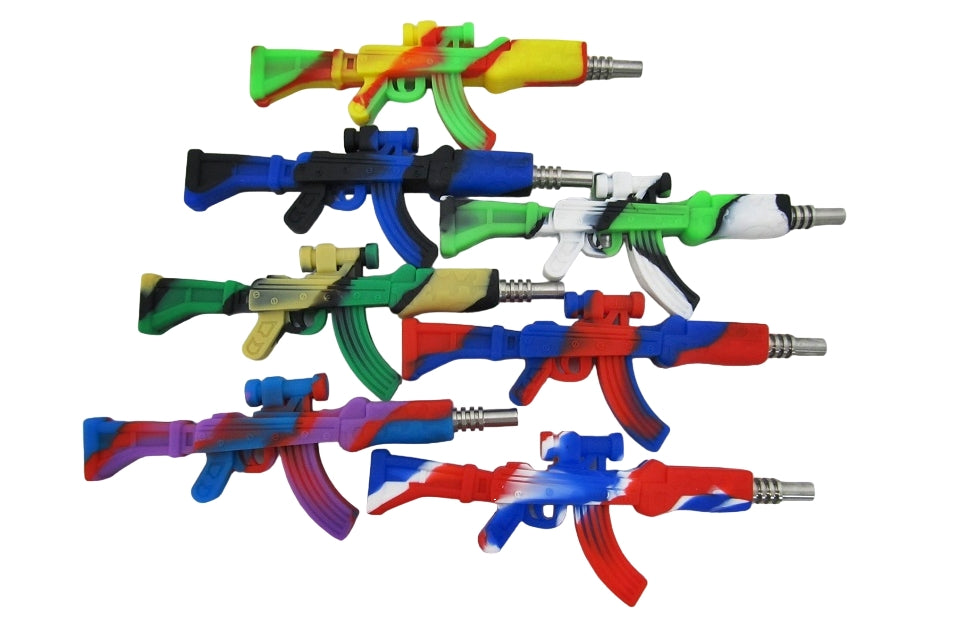10ct 6" Silicone AK47 Nectar Collector Assortment