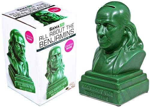 All About The Benjamins Ceramic Bank