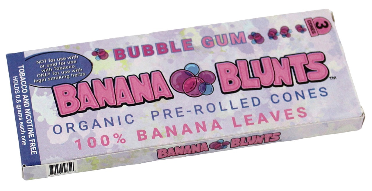 Banana Blunts Organic Pre-Rolled Cones - Bubble Gum