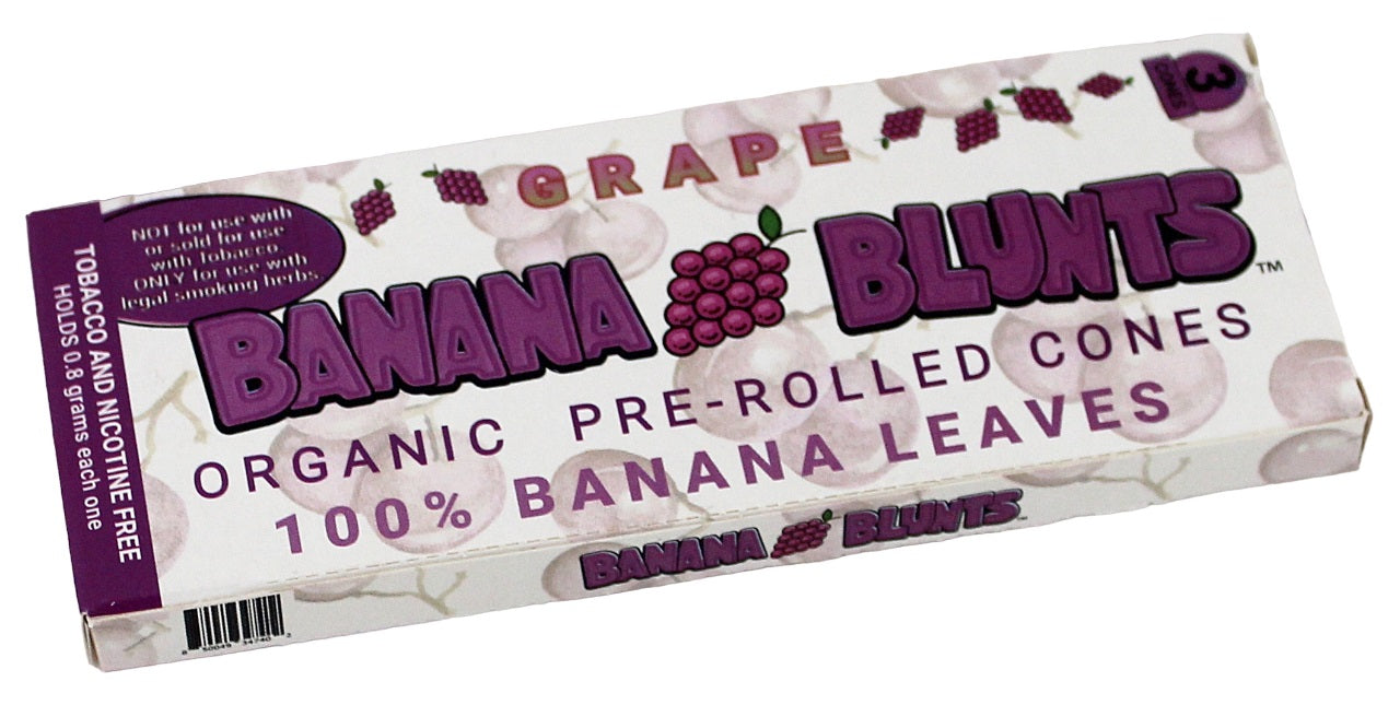Banana Blunts Organic Pre-Rolled Cones - Grape