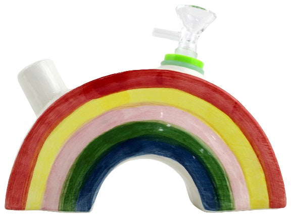 6" Ceramic Water Pipe - Rainbow