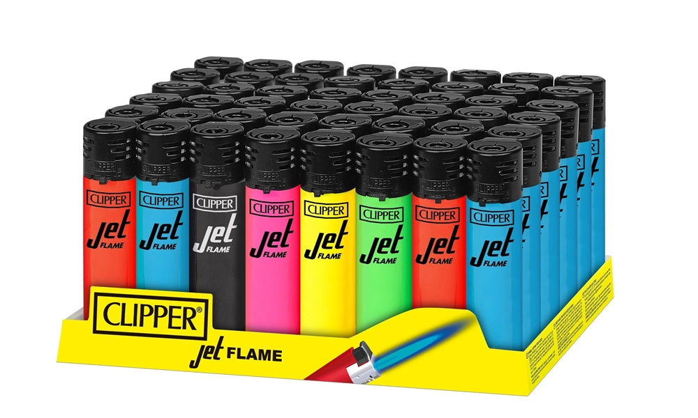 Clipper Lighter - Jet Torch - Fluorescent 48pk