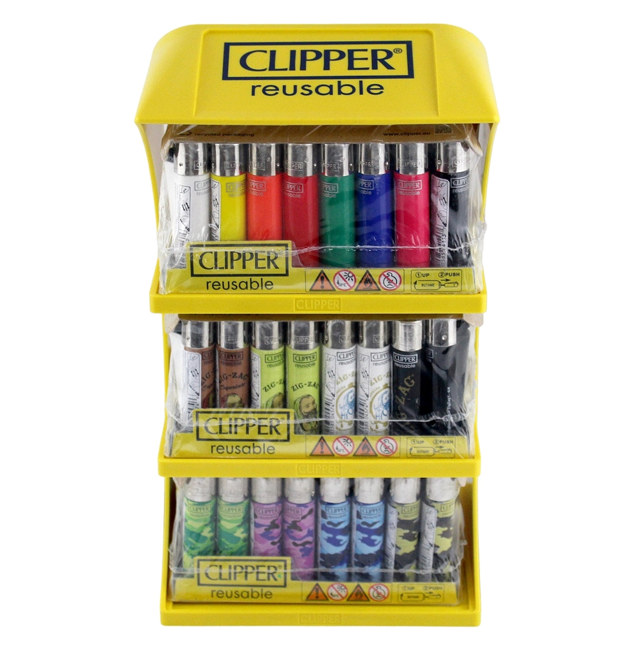 Clipper Lighter 3-Tier Display with Lighters