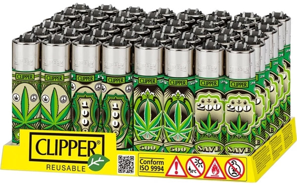 Clipper Lighter - Dollar Leaves 48pk