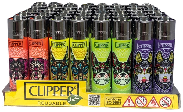 Clipper Lighter - Muerta Dogs - 48pk