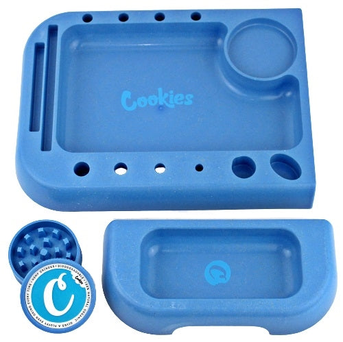 GrinderTray X Cookies Magnet Rolling Tray with Grinder