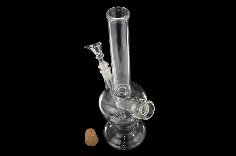 14" Beaker Stand Water Pipe with Built in Cork Stash