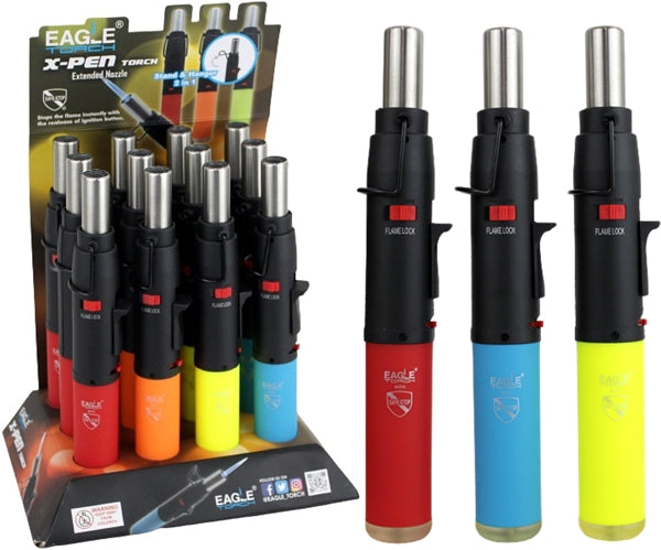 Eagle Torch X-PEN Extended Nozzle Torch Lighters 12pk