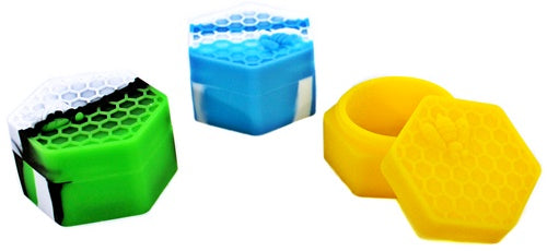 10ct Honeycomb Silicone Stash Container
