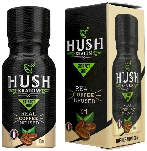 Hush Ultra Coffee Liquid Kratom Shot 12pk