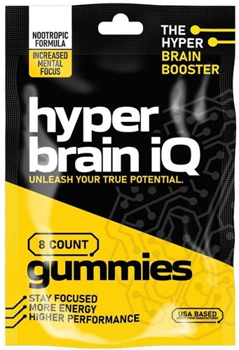 Hyper Brain iQ 8-Count Focus Gummies 12pk