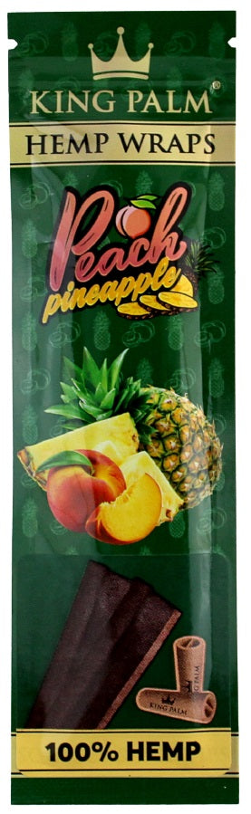 King Palm Hemp Wraps - Peach Pineapple