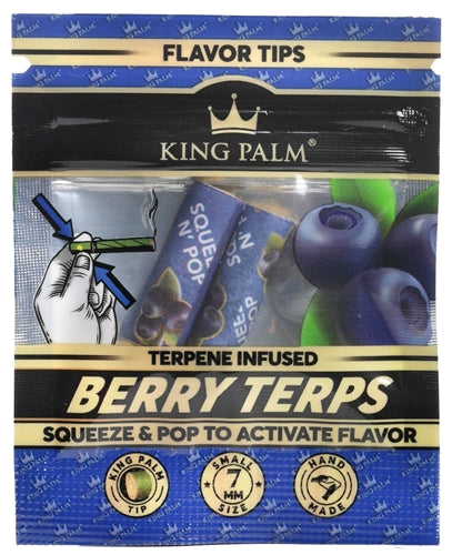 King Palm 7mm Flavor Tips - Berry Terps 50pk