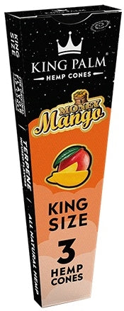 King Palm Hemp Pop Flavor Tip Cones King Size - Money Mango