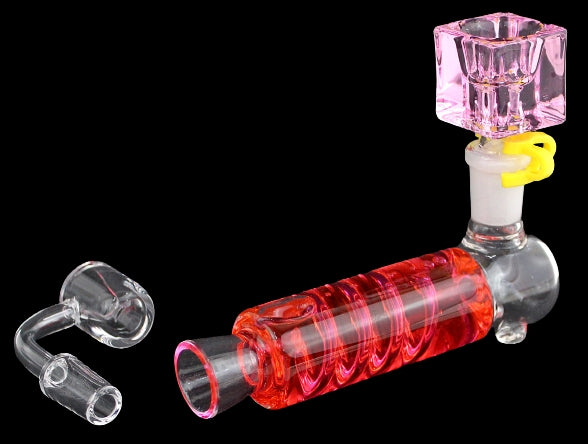 Glycerin Chiller Dual Kit - Liquid Filled Hand Pipe with Banger and Bowl