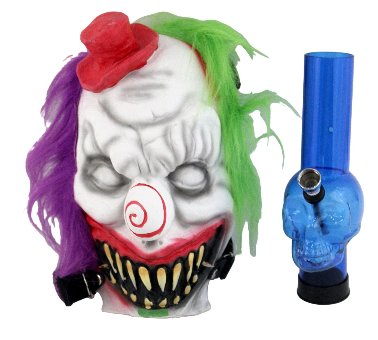 Blotokes Gas Mask Water Pipe - Spiral Killer Clown