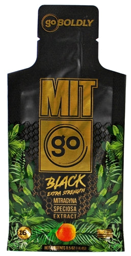 MITgo Black Extra Strength Liquid Kratom Shot Pouch 12pk