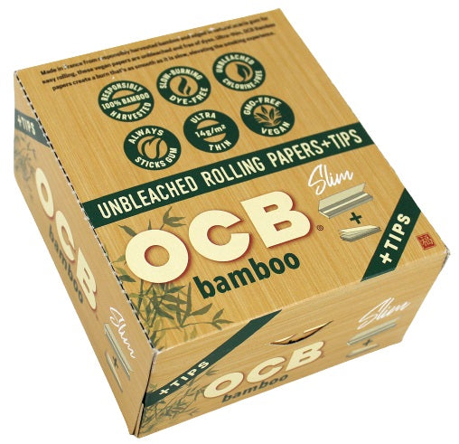 OCB Rolling Paper With Tips - King Size - Bamboo