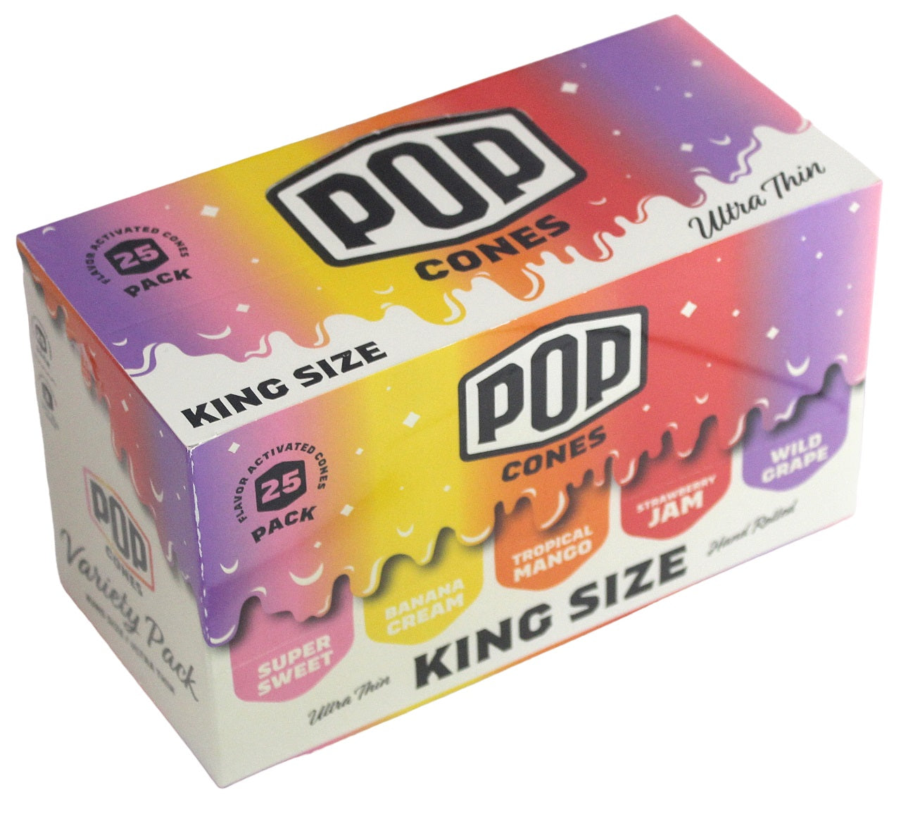 Pop Cones - Ultra Thin - Variety Pack - King Size 25pk