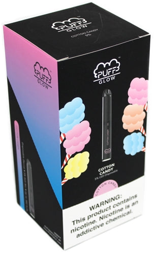Puff GLOW Vape Device E-Cig - Salt Nicotine 5% LED Disposable 10pk