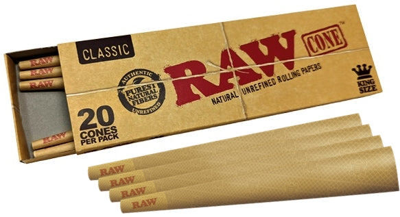 Raw Classic Cones - King Size 20pk