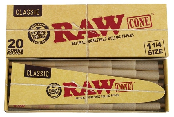 Raw Classic Pre-Rolled Cones 1 1-4 12pk