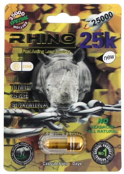 Rhino 25k SE Male Enhancement Capsules