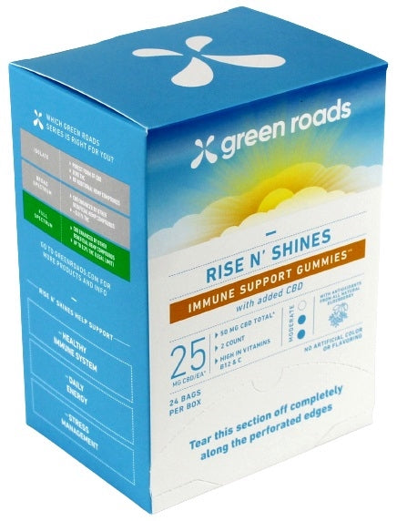 Green Roads CBD - Rise N Shine Immune Support Gummies - 50mg 24pk