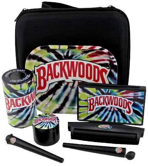 Rolling Station Smoking Gift Set - Backwoods Tie Dye