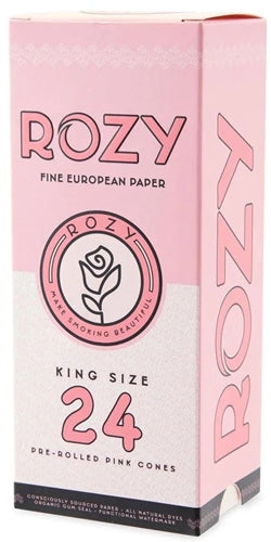 Rozy Pink Pre-Rolled Cones - King Size - 24ct Personal Bulk