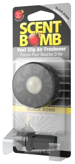 6ct Scent Bomb Vent Clip Air Freshener - Black Bomb