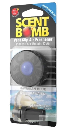 6ct Scent Bomb Vent Clip Air Freshener - Hawaiian Blue