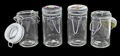 10ct Glass Spice Jar Decal Design Assortment