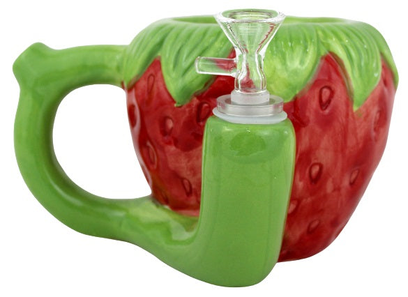 Ceramic Water Pipe Mug - Strawberry