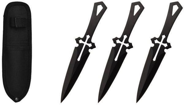 6.5? Throwing Knife with Sheath 3pc Set