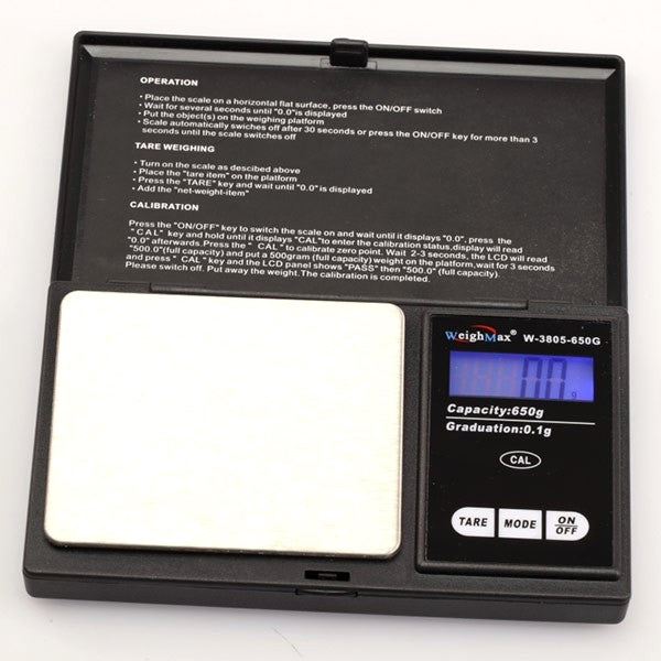 Weighmax 650g x 0.1 Digital Pocket Scale W3805-650