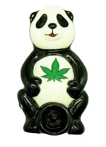 Wacky Bowlz Ceramic Hand Pipe - Panda