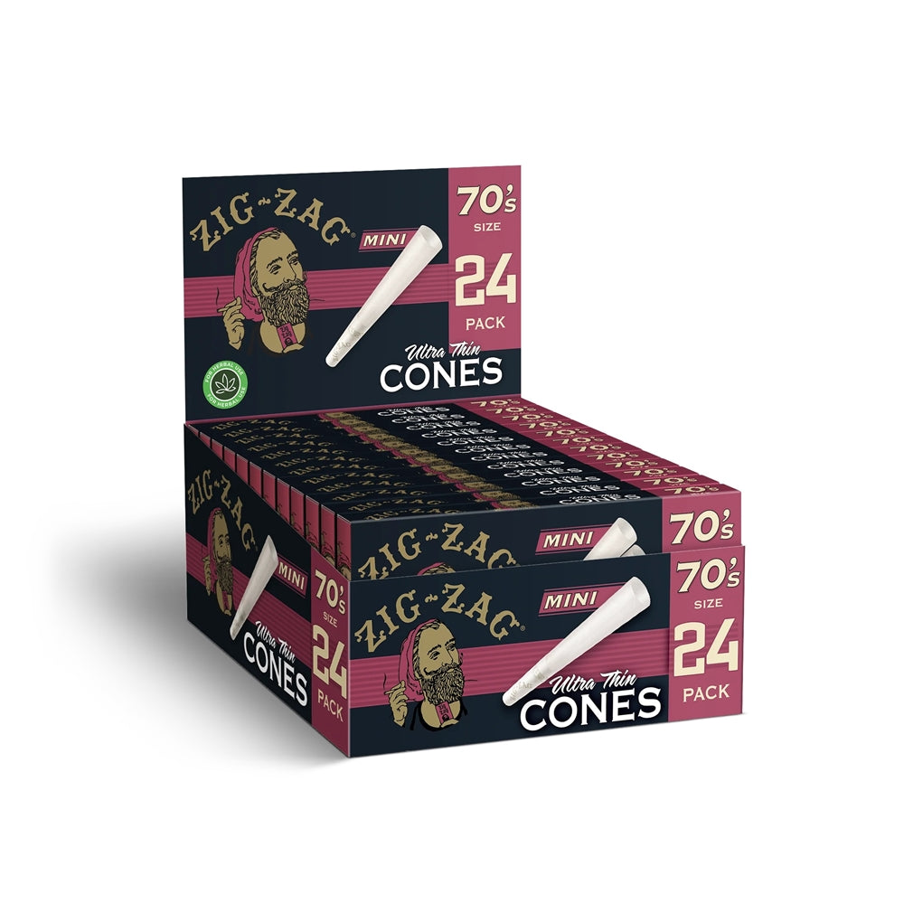 Zig Zag Pre-Rolled Ultra Thin Cones 70s Size 12pk