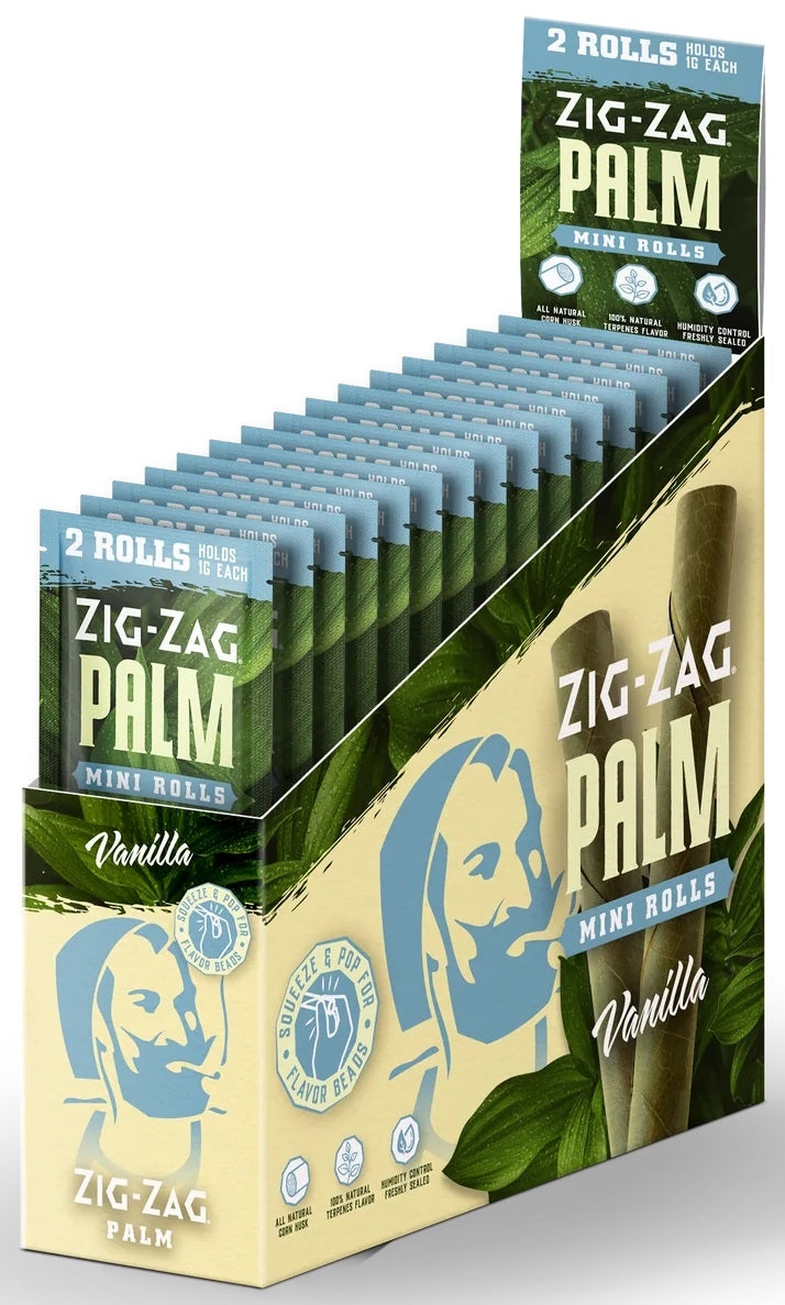 Zig Zag Mini Palm Rolls 15pk - Vanilla