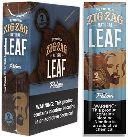 Zig Zag Premium Natural Leaf Wraps 25pk - Palm