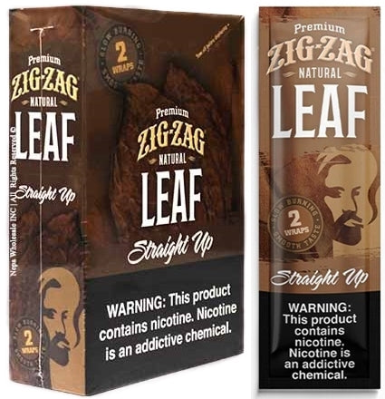Zig Zag Premium Natural Leaf Wraps 25pk - Straight Up