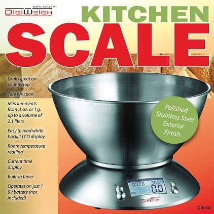 Stainless Steel 11LB Capacity Kitchen Scale DW-84