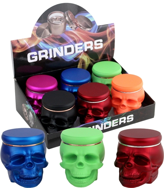 Skulls 4pc Premium Novelty Grinders 6pk