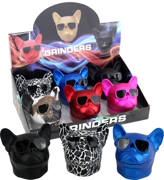Pug with Sunglasses Grinders 6pk