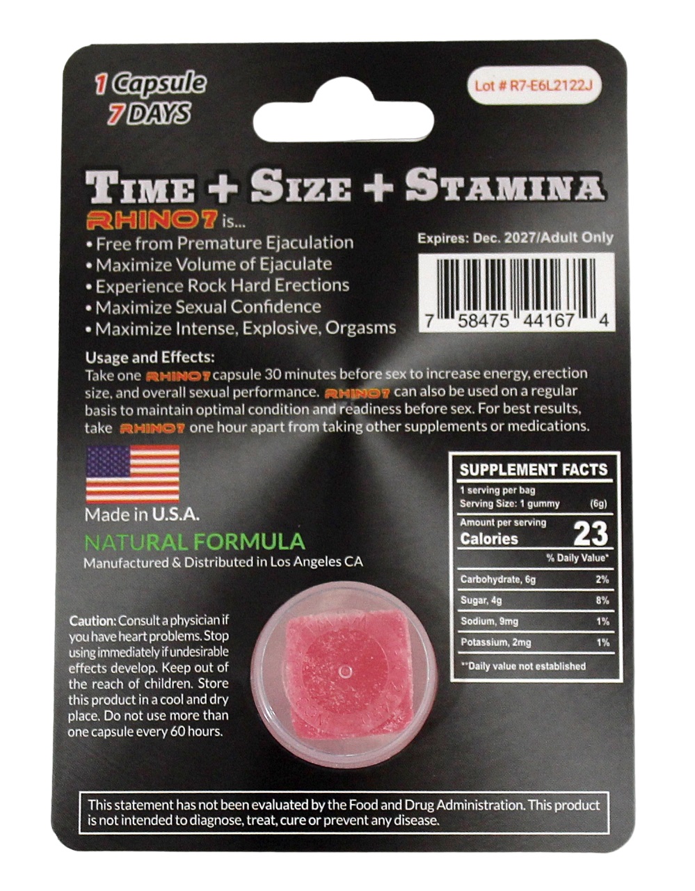 Rhino 7 Male Enhancement Gummy